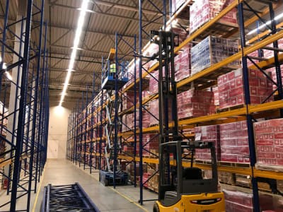 pallställ DHL Riga 4
