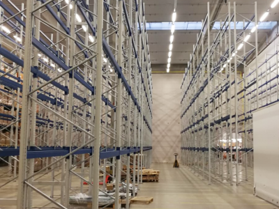 leverans och installation av pallställ Estland 3