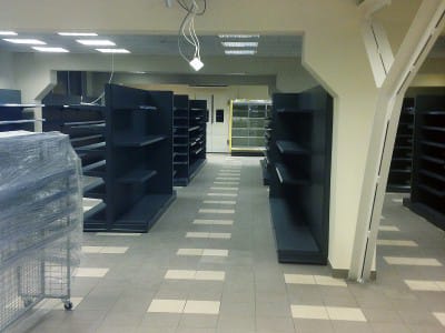 Butiksutrustning - hyllor - Top shop, Aizkraukle