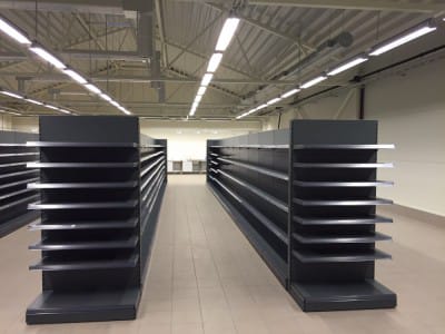 Butikshyllor och utrustning - leverans och montering - VVN.LV 8