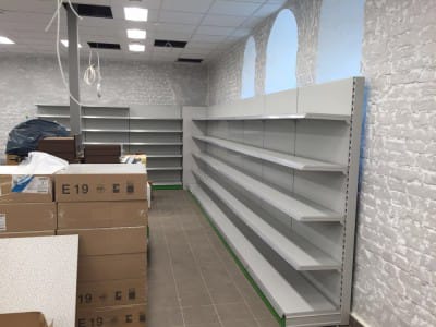 Leverans och montering av butikshyllor Elvi, Mežotne 4
